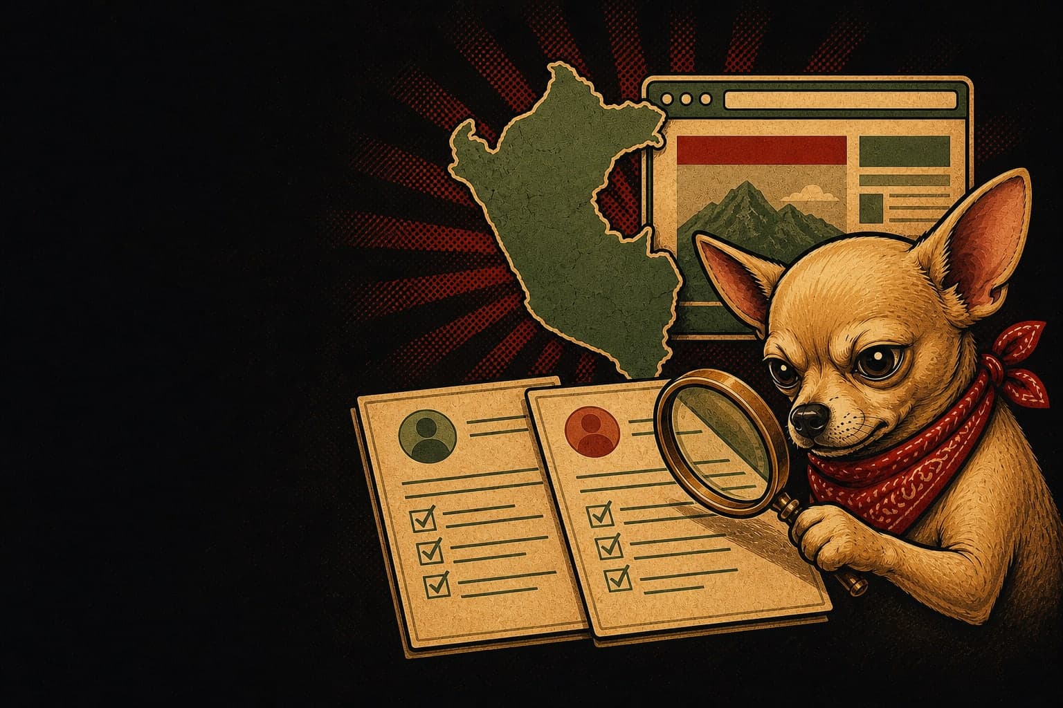 Don Chucho compara con lupa los registros de titular y plataforma de casinos online en Perú